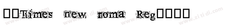 书宋Times new roma Reg字体转换